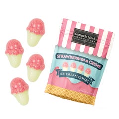 Strawberries & Creme Ice Cream Cones